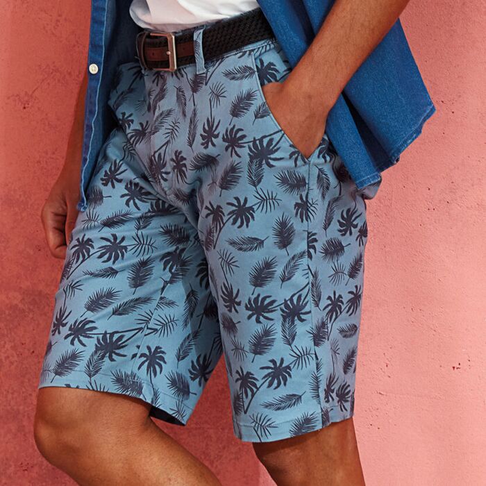 Men’s palm print shorts Thumbnail