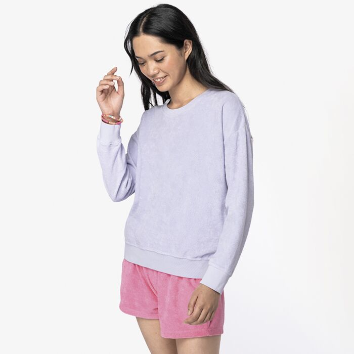 Native Spirit Ladies Terry Towel Sweatshirt Thumbnail