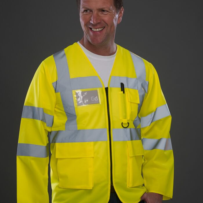 Hi-Vis Executive Long Sleeve Waistcoat Thumbnail